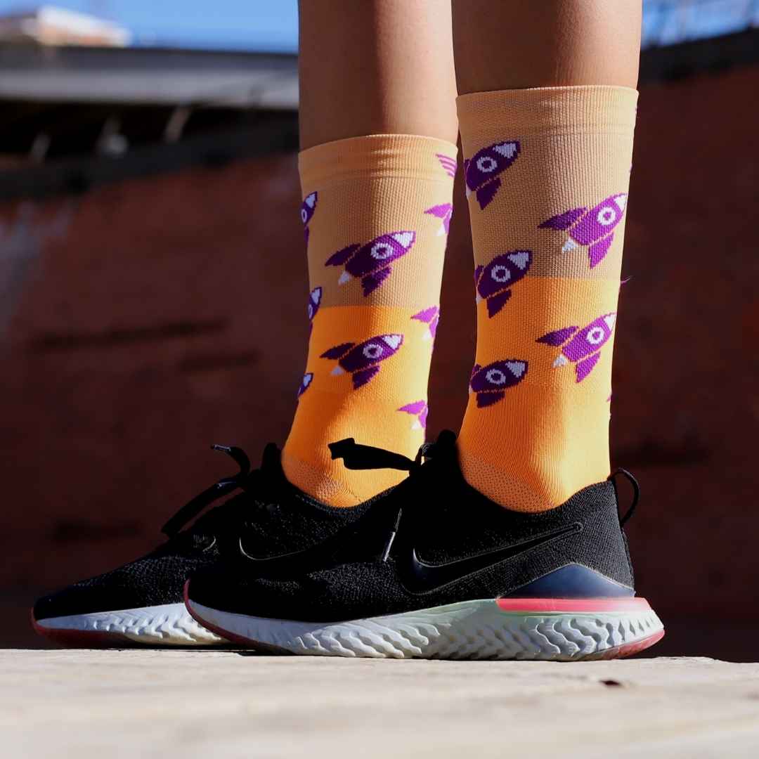 Calcetines divertidos para deporte American Socks Rocket Man - Mid