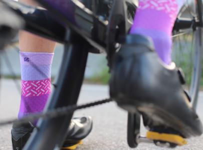 Calcetines rayas para ciclismo